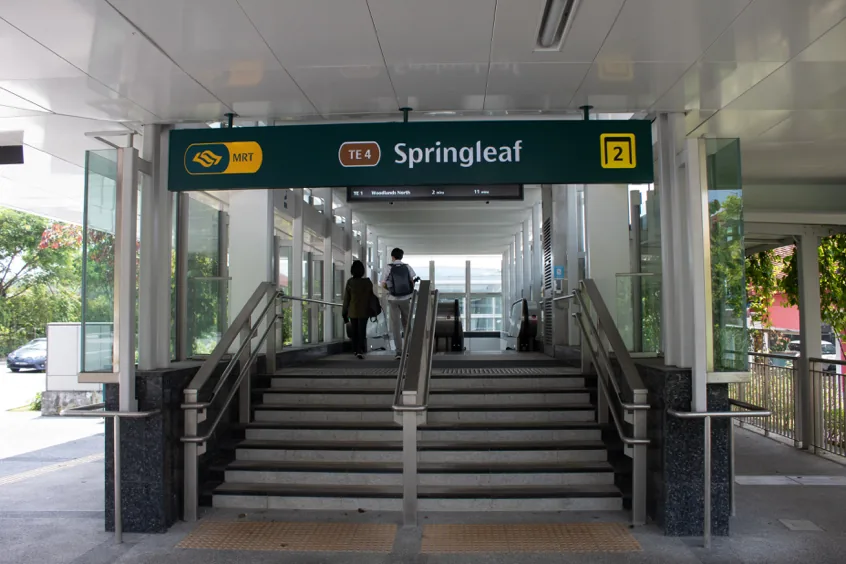 Integrated Springleaf MRT TE4 access at Springleaf Central