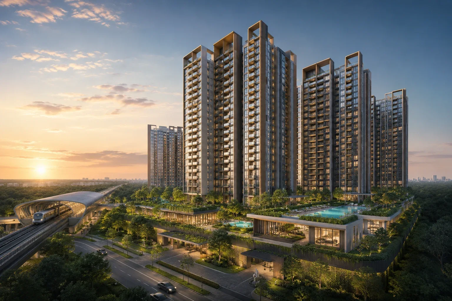 Springleaf Central Residences (Upper Thomson Road Parcel A) at Upper Thomson Road (Parcel A), Springleaf — artist's impression